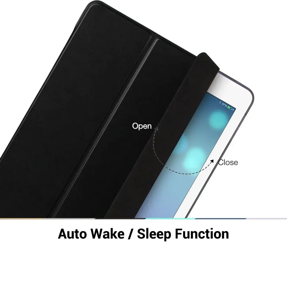 AXD Case For New iPad 9.7 inch 2017 2018 Color PU Smart Cover Cases Magnet Wake Up Sleep Model For ipad A1822 A1823 A1893 A1954