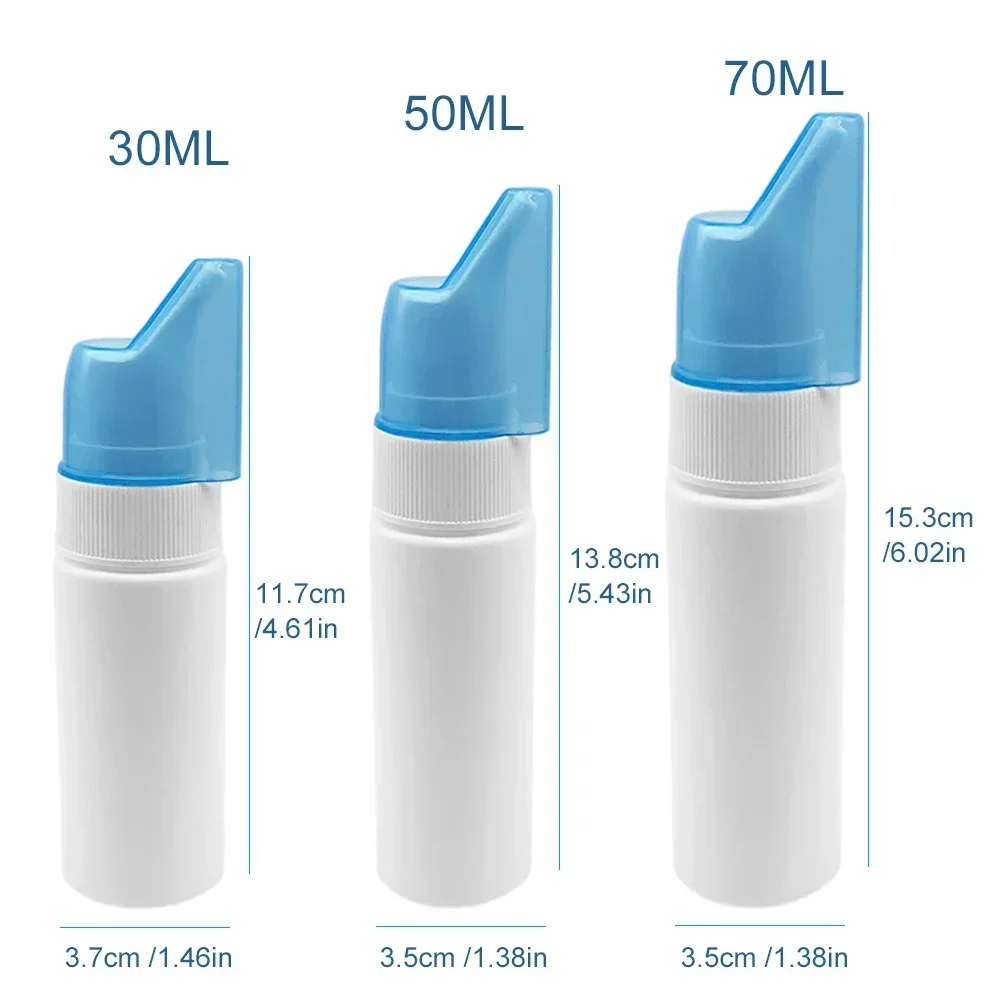 3pcs/lot Nasal Irrigator Nose Wash Cleaner Bottle Spray Water Fine Mist Atomizer Portable Liquid Empty Container for Traveling