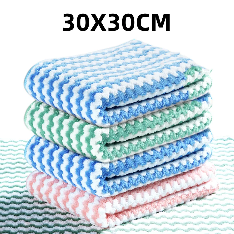 3/5 pieces of microfiber cloth and lazy person absorbent cleaning Kitchen towel cloth for washing dishes tablecloth