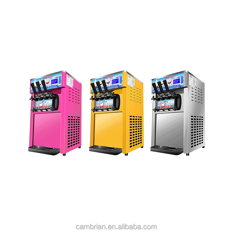 New design high performance 3 flavor countertop small ice cream machine ice cream maker