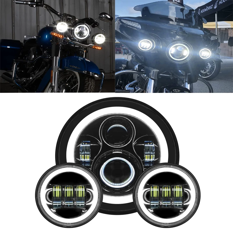 

Great Glide Inheritor Lu Wang 4.5-inch LED auxiliary fog front small daytime running lamp angel eye