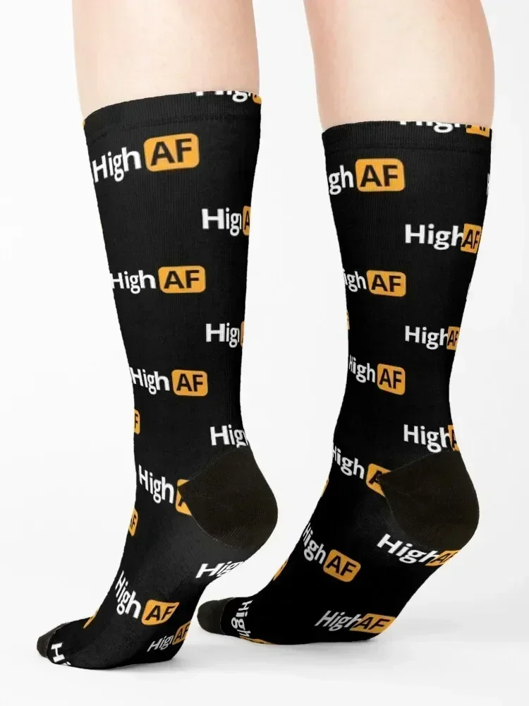 High AF (Flying Like an Airplane) Socks christmas stocking gym essential Climbing Socks Girl Men's