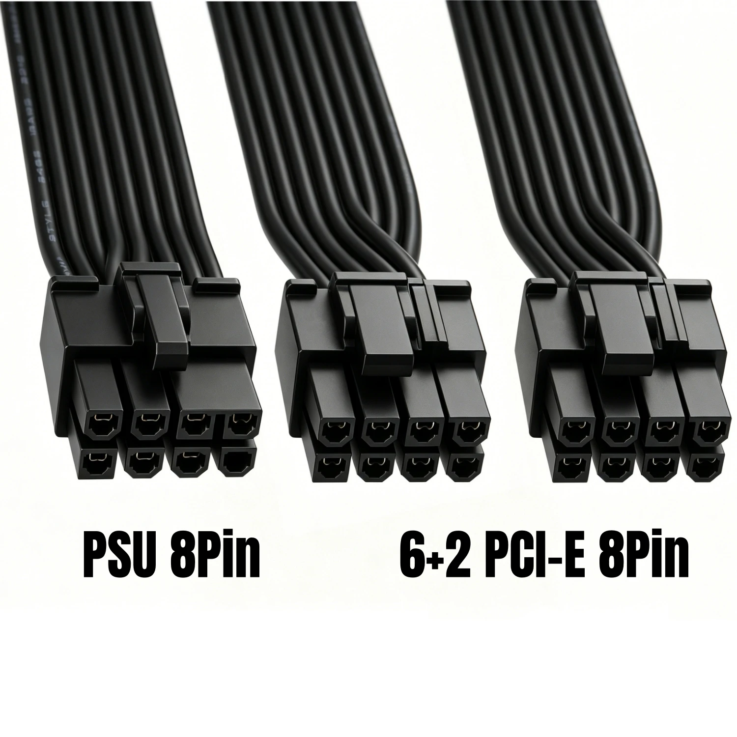 Kabel zasilający PCIe Dual 8Pin 6+2Pin VGA GPU do Seasonic Focus Plus GX-1000, GX-850, GX-750, GX-650, GX-550 Gold Modular Power — zdjęcie produktu 2