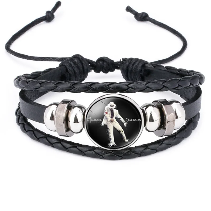 Michael Jackson Figures Bracelet Cartoon Anime Chain Bracelet Boys' Fashion Accessories Decorations Children's Birthday Gifts view 5