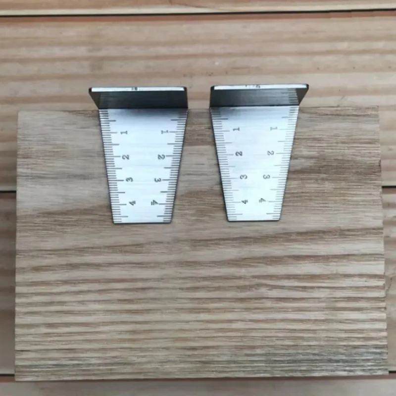 Woodworking Dovetail Marker Aluminum Alloy Dovetail Marking Template 1:5 & 1:7 Wood Joint Gauge With Scale Dovetail Guide Tools