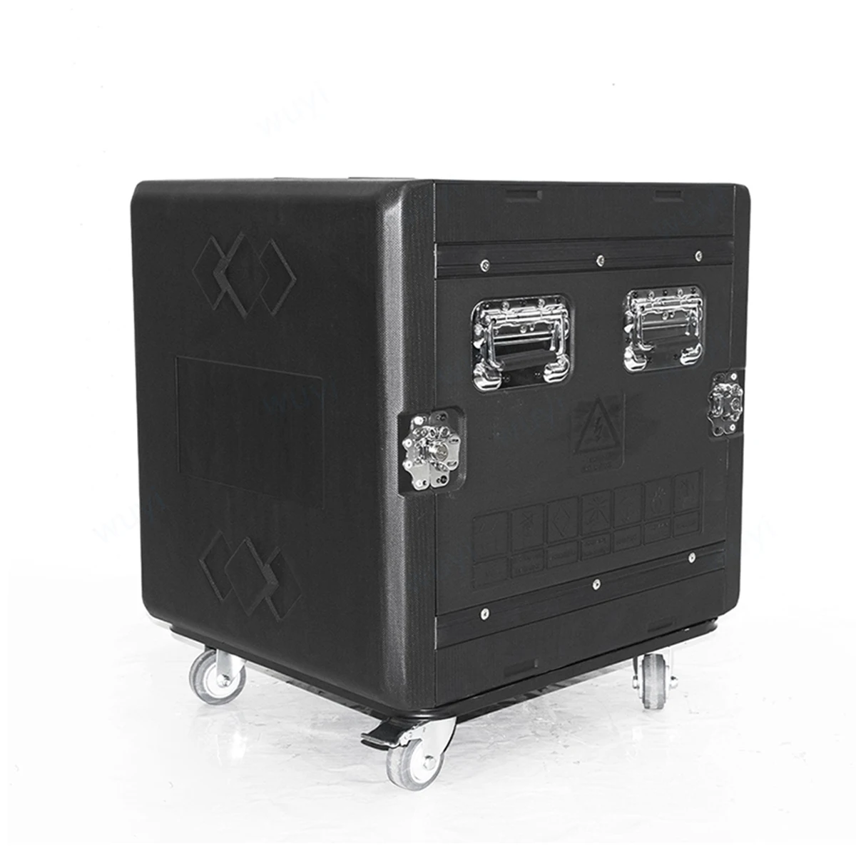 8U 12U 14U 16U PE Plastic Flight Case Amplifier Flycase Microphone Receiver Cabinet Thickened Portable Storage Box with wheels