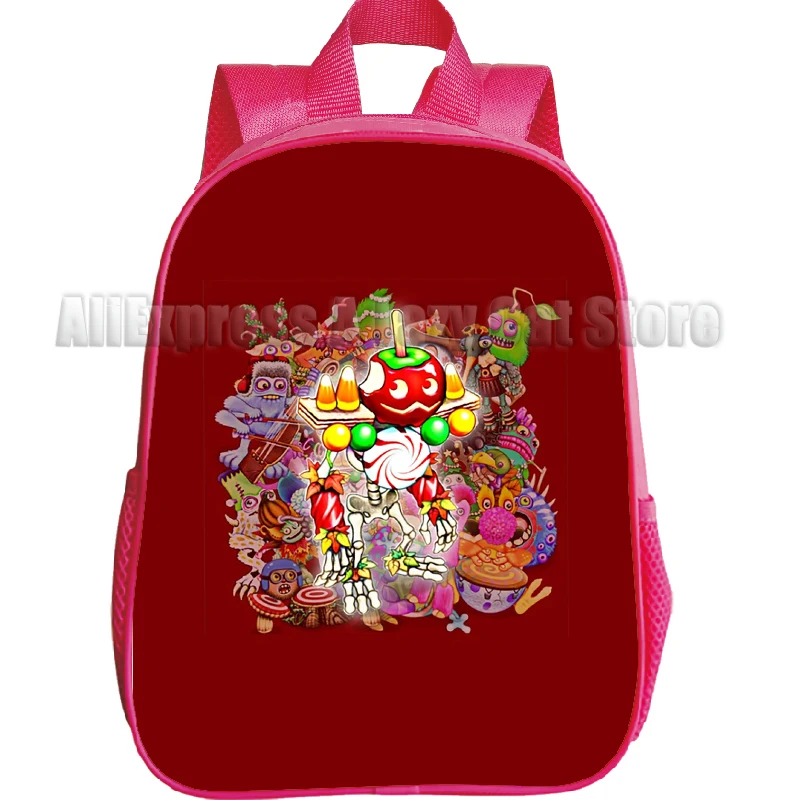 Sac à dos My Singing Monsters pour enfants, jeu d'horreur, sacs d'école pour garçons et filles, cartable pour tout-petits, sac de livre pour enfants, cadeau pour la maternelle