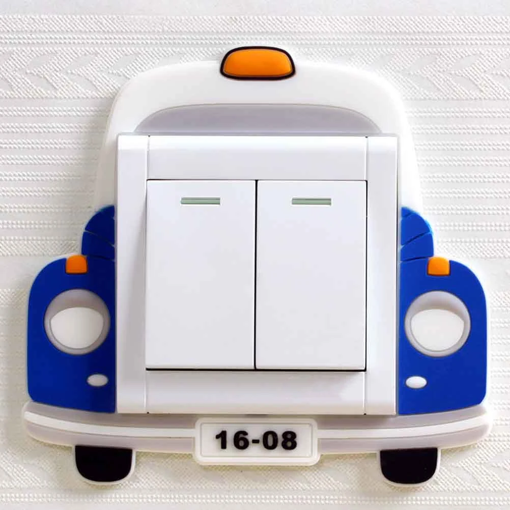 

Luminous Switch Stickers Decorative Protective Cover Removable Wall Decals Outlet Light Vinyl Plate Cute Cartoon Night Glow Safe