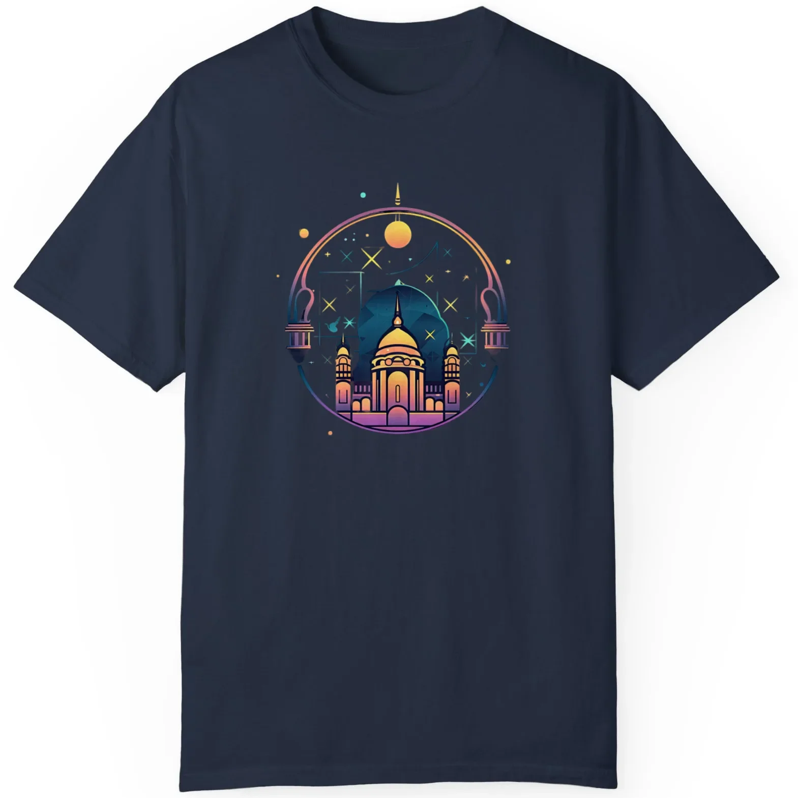 Ramadan Logo Mosque Lamp Muharram Festival Trendy Gift Unisex T-Shirt S-5XL