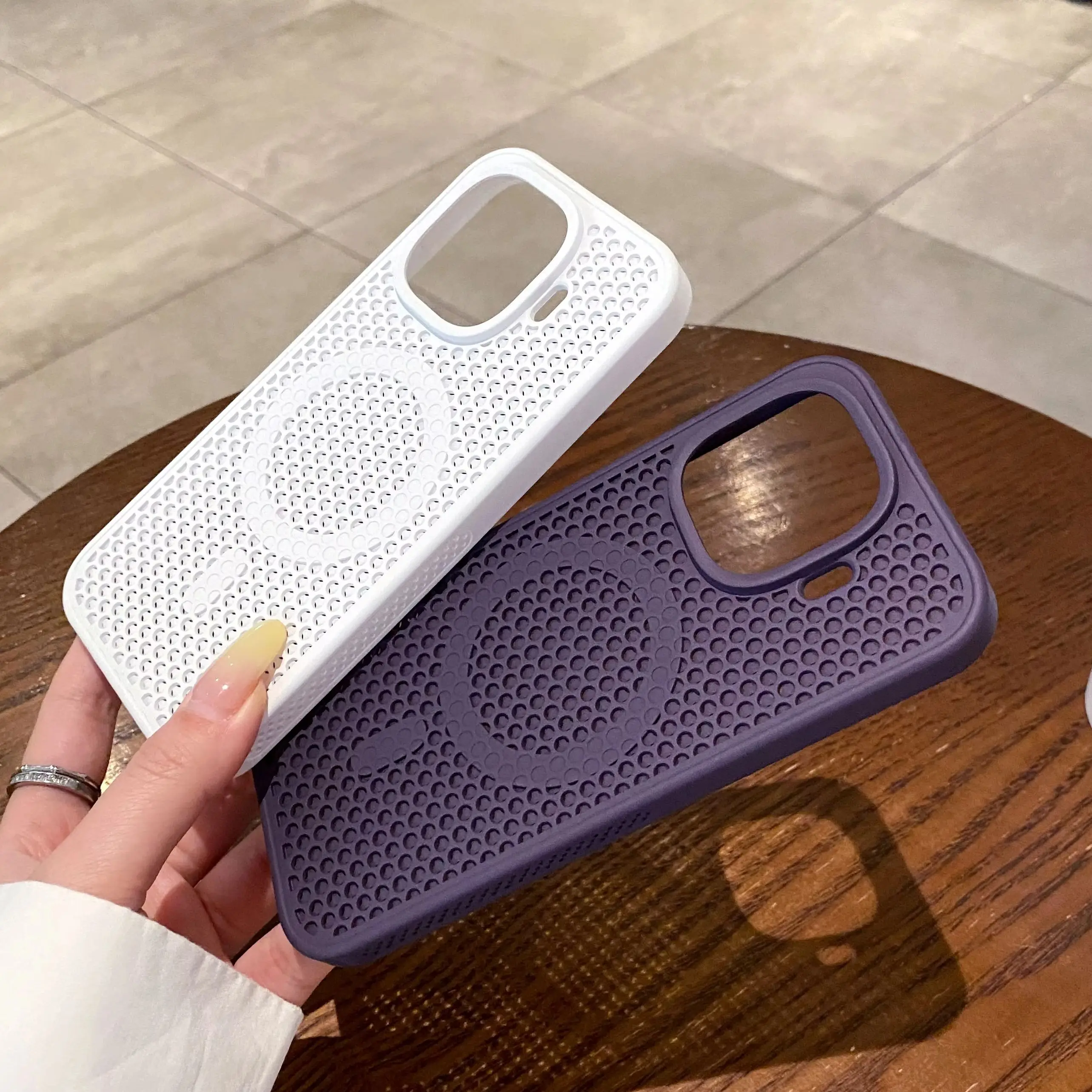Magnetic For Magsafe Cooling Mesh Breathable Case For VIVO iQOO 15