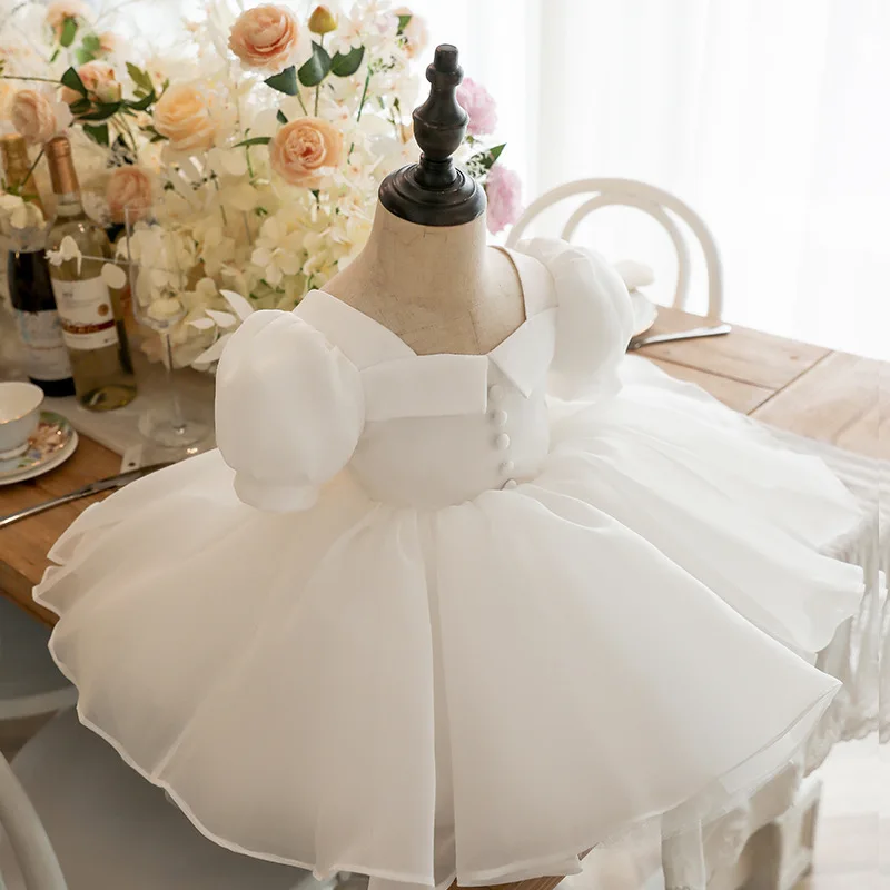 First Birthday Dress Baby Girl 2023 New Summer Children's Birthday Princess Dress Performance Dress Flower Girl Dress Dress