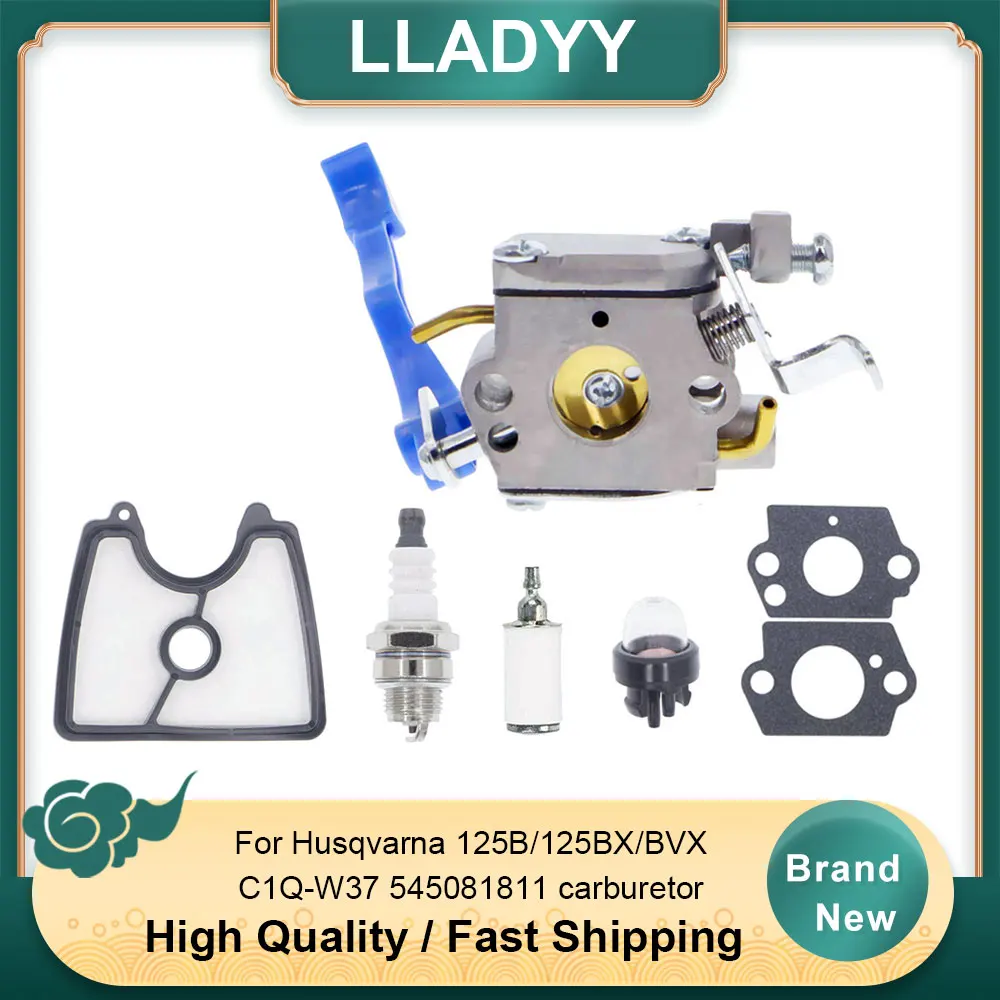 

Replacement Carburetor Kit for Husqvarna 125B 125BX - Compatible with Zama C1Q-W37 OEM 545081811