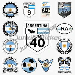 Argentine Flag Football Code Car Sticker Laptop Motorcycle Vinyl Self-adhesive Waterproof Creative Sticker Automotive Parts