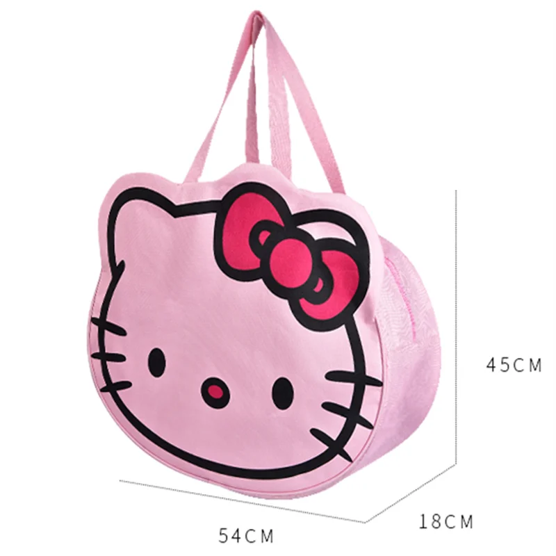 New Hello Kitty Oxford Bag Anime Portable Y2k Shoulder Bag Japanese Light Large Capacity Shopping Bag Girls Travel Gym Bag