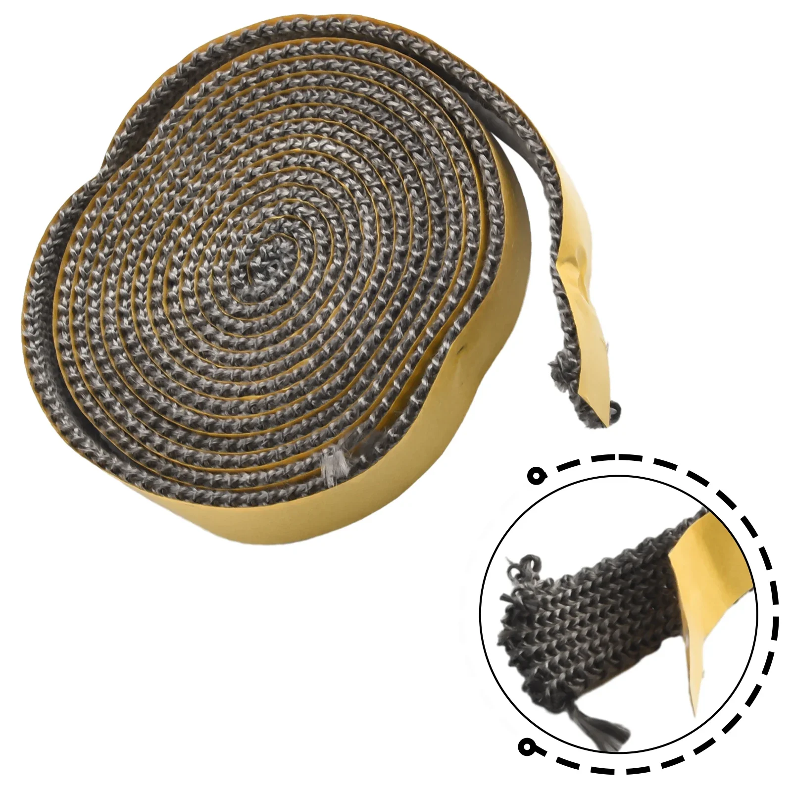 High Quality Stove Rope Sealing Strip Part Stove Fire Tape Temperature Resistance Chimney Door Seals Fiberglass