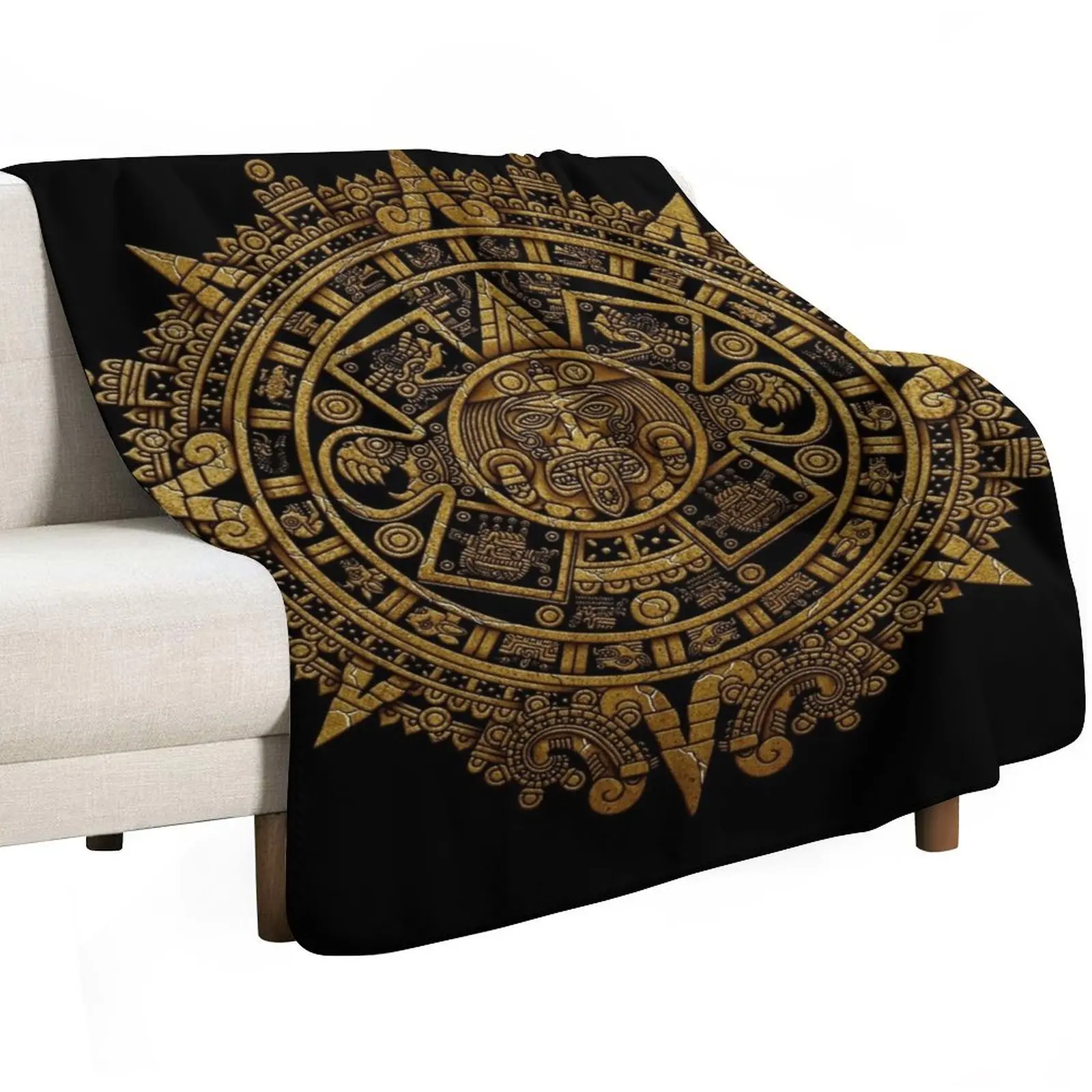 aztec calendar 3 Throw Blanket Elegant Warm Throw Blanket for Hotel Home