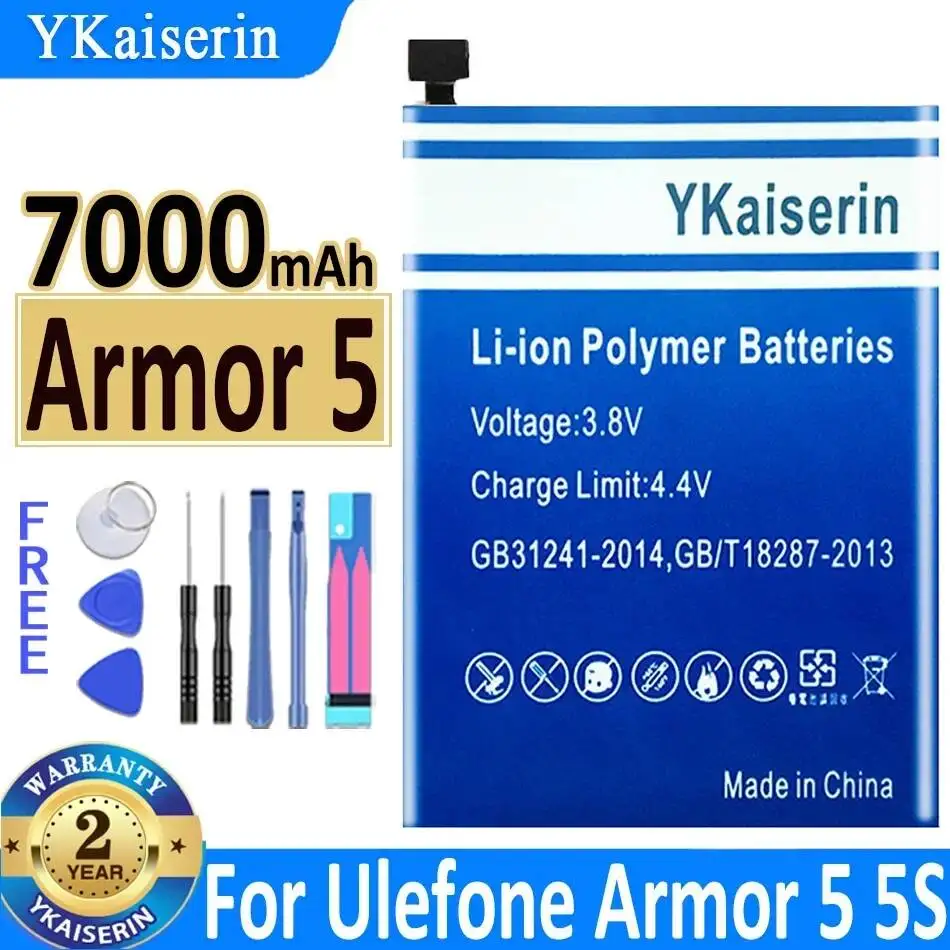 

For Ulefone Armor 5 5S Mobile Phone Battery 7000mAh High Performance High Capacity