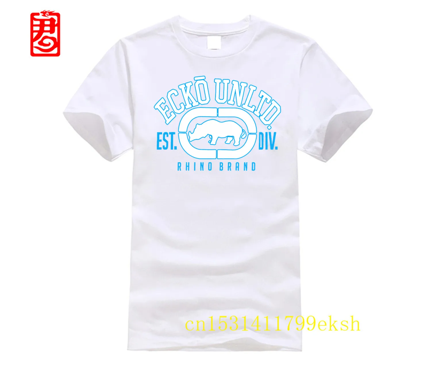 Ecko_Unltd Mens T-Shirt Awesome Short-Sleeve Tee Shirt Man Printed Basic 100% Cotton Tops & Tees custom Printed Men T-shirt