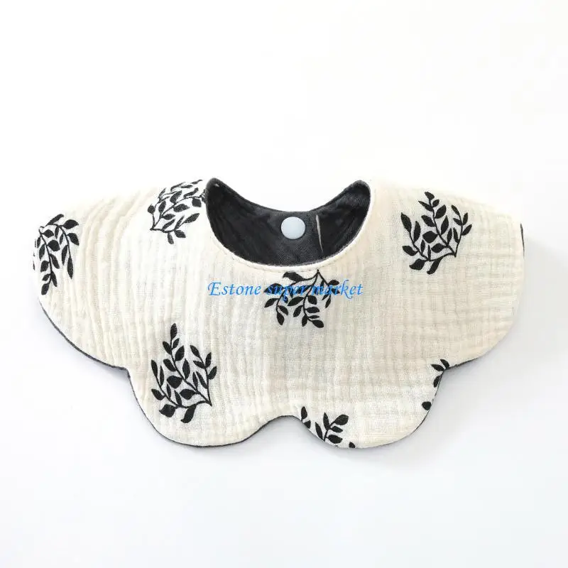 

090B Practical Fedding Bib for Baby 6-layer Cotton Drooling Bib Infants Saliva Towel