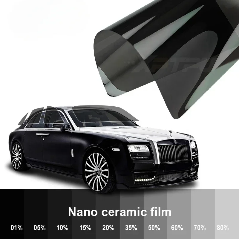 nano ceramics sun proof heat insulation cooling car window tint solar film