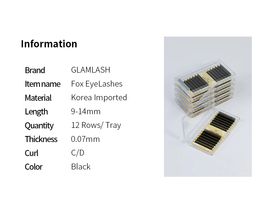 GLAMLASH Flying YY 3DW 4DW 5DW Wimpernverlängerung Air Serie Fox Soft Natural Brazilian Volume Premium Mink Mega – Detail 2