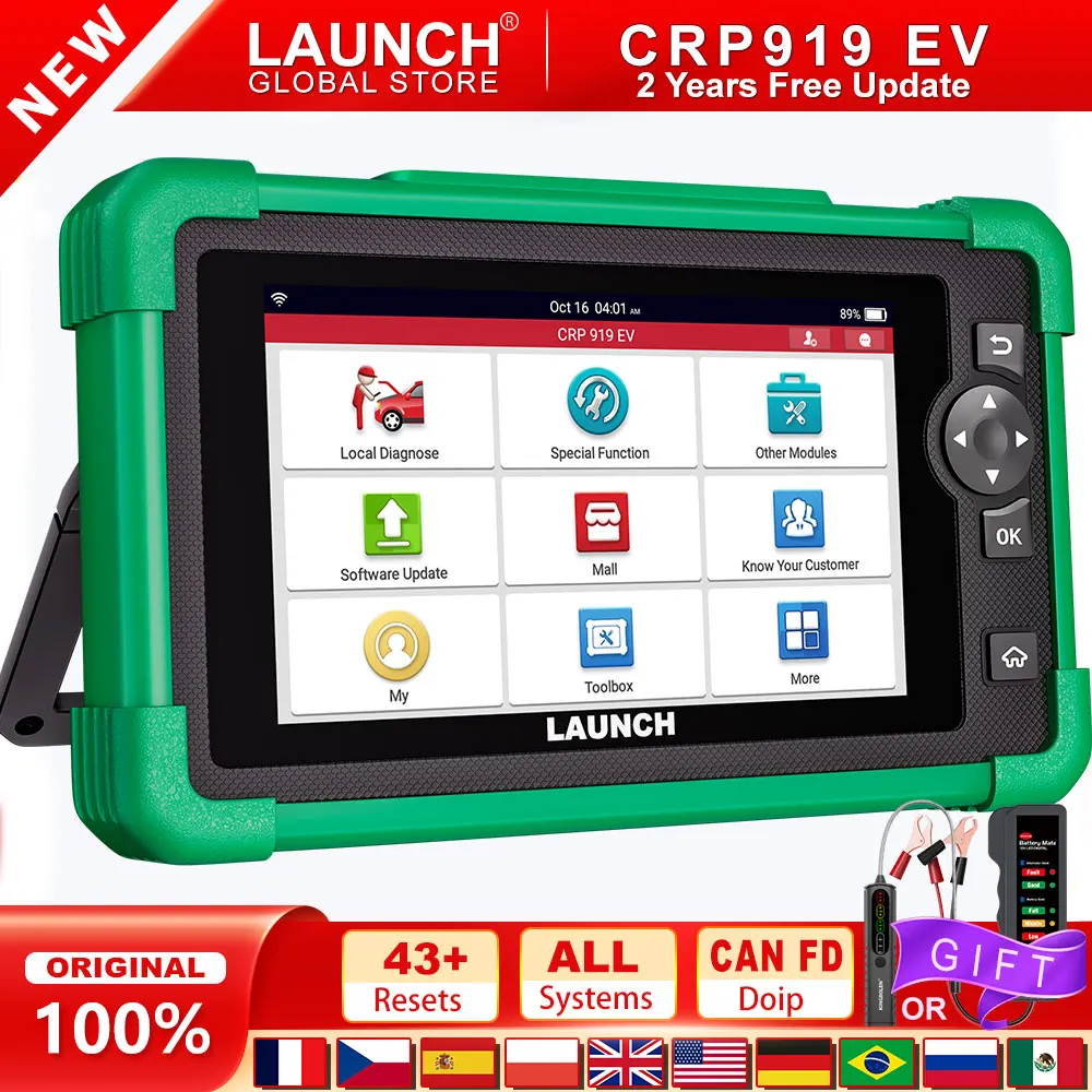 LAUNCH X431 CRP919 EV – Najlepszy skaner diagnostyczny dla pojazdów elektrycznych w 2025 roku