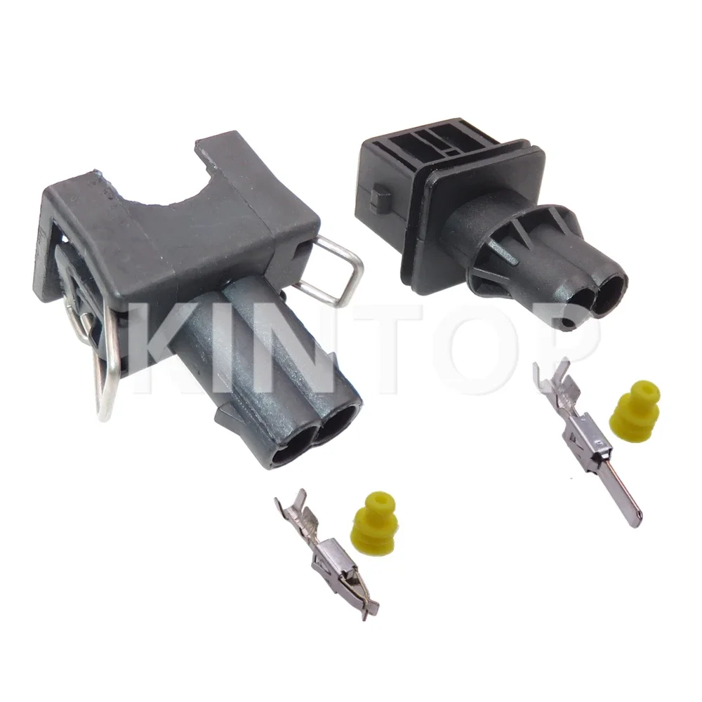 1 세트 2 핀 037 906 240 829441 -1 037906240 106462 -1 EV1 연료 인젝터 노즐 밀폐형 커넥터 AC 어셈블리 플라스틱 하우징 플러그