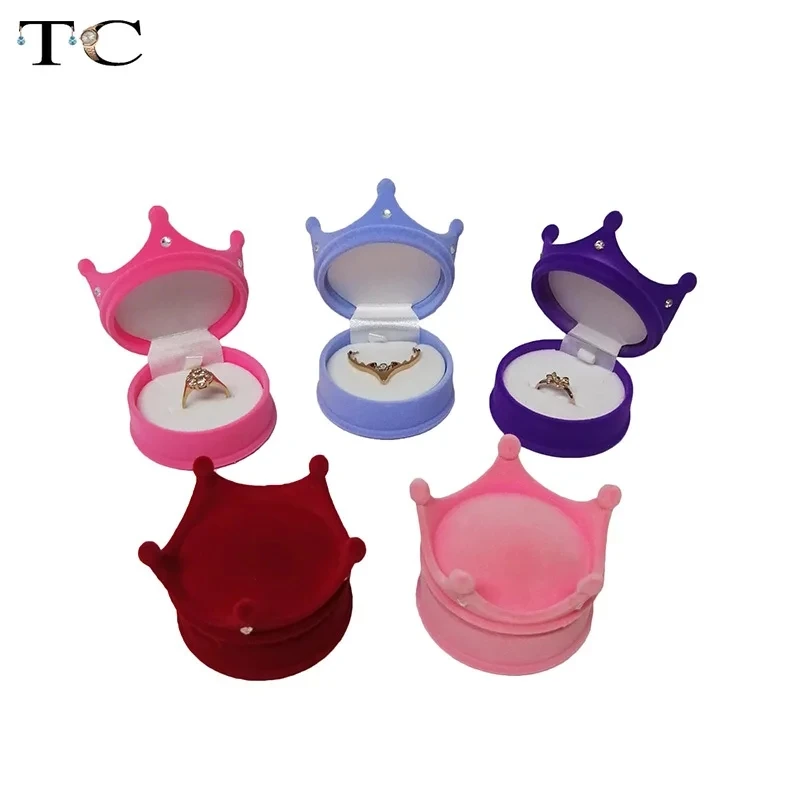 Crown shape Jewelry Packaging Box Ring earrings Necklace Pendant Storage Display box Proposal wedding gift box