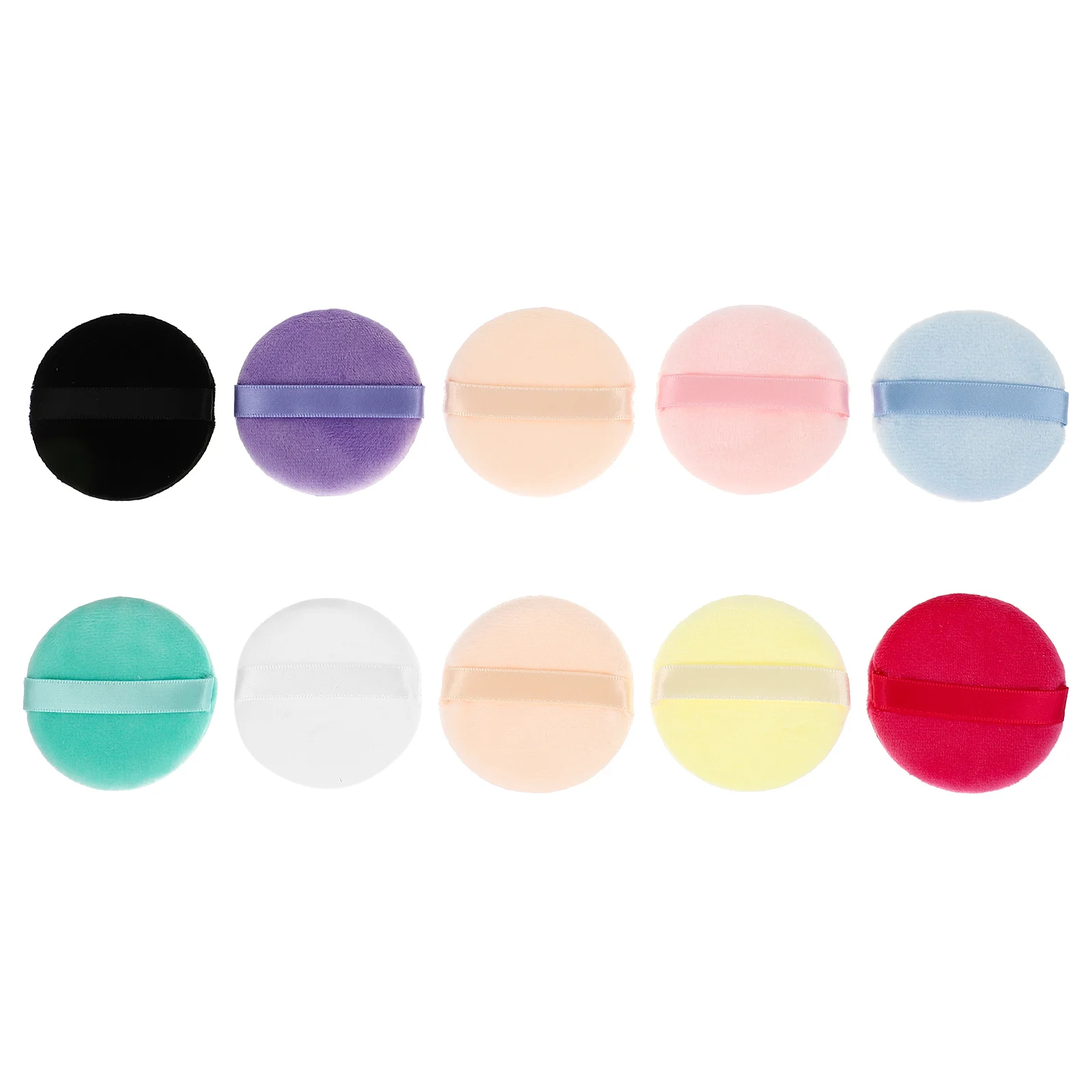 10 Stück Make-up-Pads für Mädchen, Gesichtskosmetik, Puff-Applikatoren, langlebiges, weiches Material für den täglichen Gebrauch, kleine Make-up-Puff, loses Puder-Pad