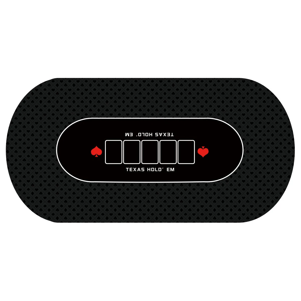

Thicken Casino Multiplayer Game Texas Hold 'em Rubber Table Mat Large-sized Poker Mat for Gatherings Entertainment Accessories