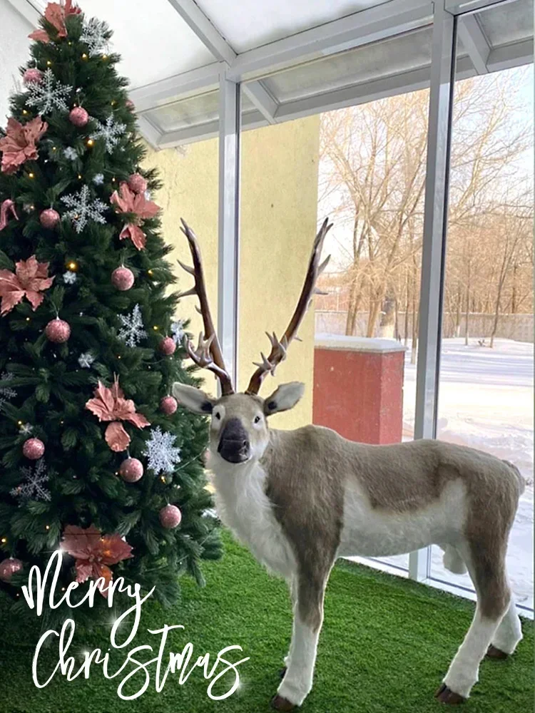 

-Simulation Reindeer Elk Animal Model Christmas Reindeer Shopping Mall Decoration