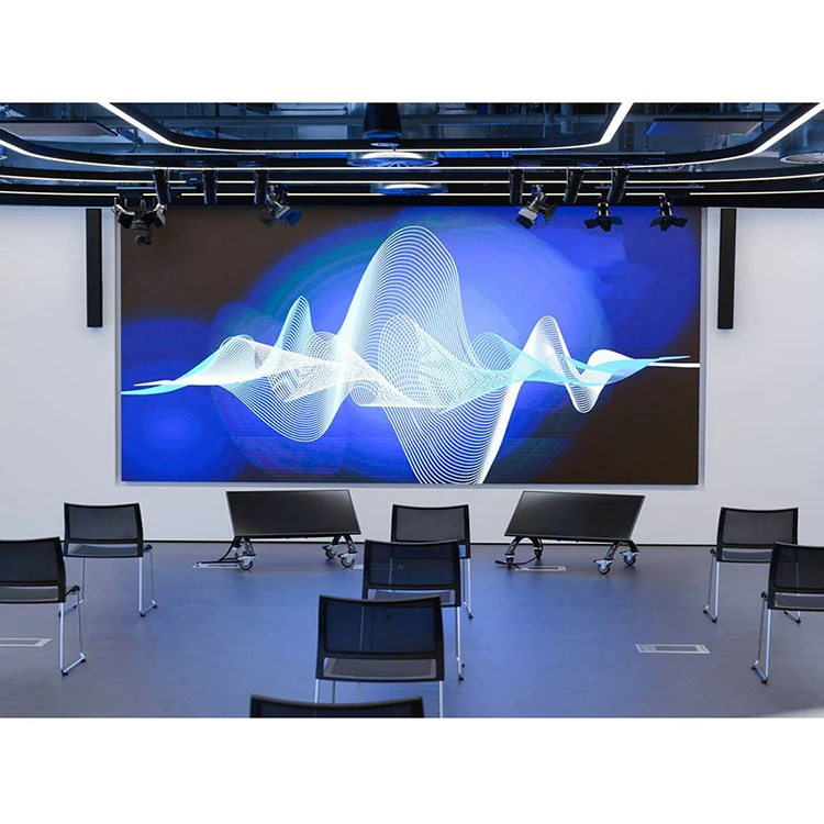 Écran TV intelligent Ultra HD d'intérieur de 163 pouces, affichage LED P1.25P1.56 P1.875 pour l'enseignement et la conférence