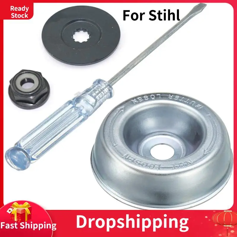 4Pcs Lawnmower Blade Trimmer Head Adapter Attachment Maintenance Washer Replacement for Stihl String Trimmers Brush Cutter