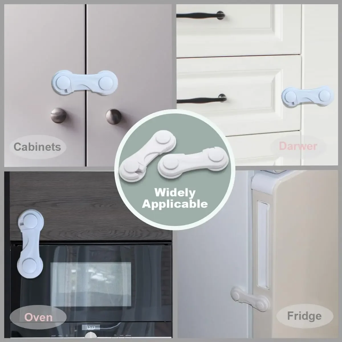 2-6pcs Children Security Protector Baby Care Multi-function Child Baby Safety Lock Cupboard Cabinet Door Drawer Safety Locks