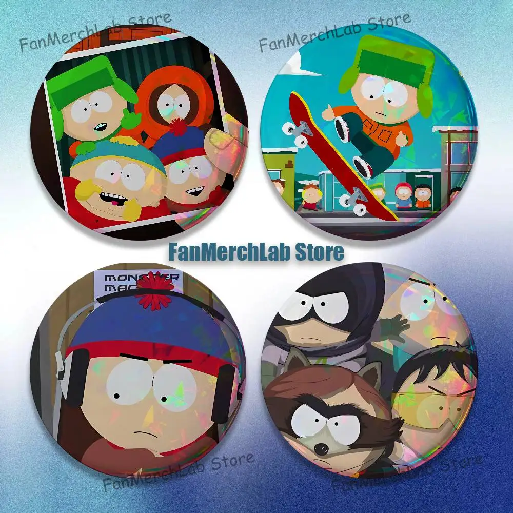 

Cartoon S-South-S-P-Park Badge Cartoon Figure Brooches Cute Enamel Pins for Jewelry Backpack Accessories Gifts