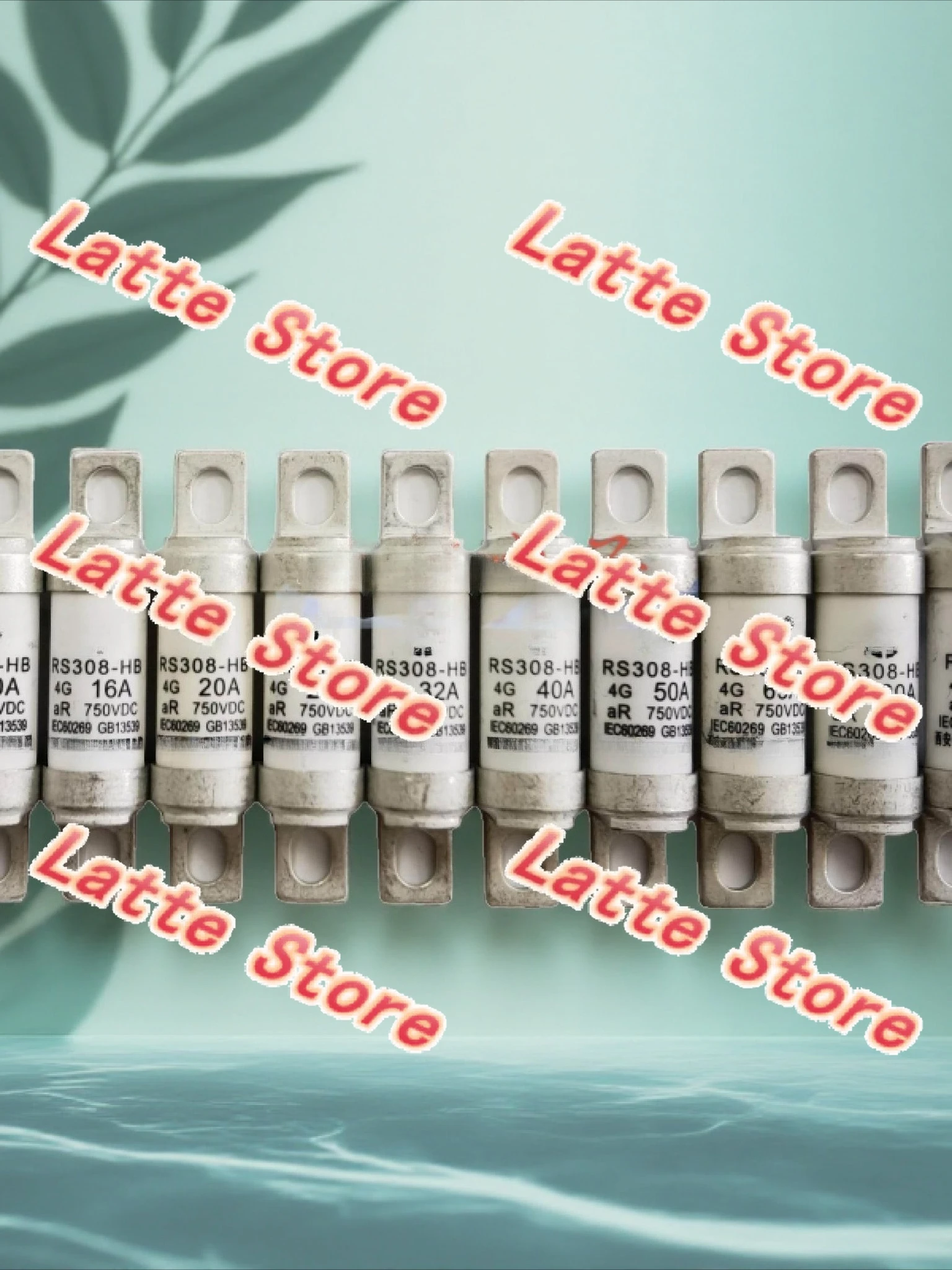 750V High Speed Traction Fuse, Bolt Mount Circuit Protection Link 20A/25A/32A/40A/50A/63A/80A/100A Optional