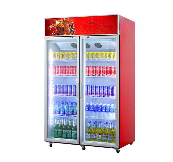 Energy Saving Commercial Freezer Glass Door Display Freezer