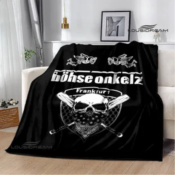 Rock band böblankets Onkelz printed blanket warm flannel blanket soft and comfortable blanket bed liners birthday gift