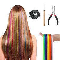My-diva Synthetic Colored I-Tip Stick Hair Extensions 16 Inch 1-20 Strands/Pack For Women High Temperature Fiber Hairpieces Acce