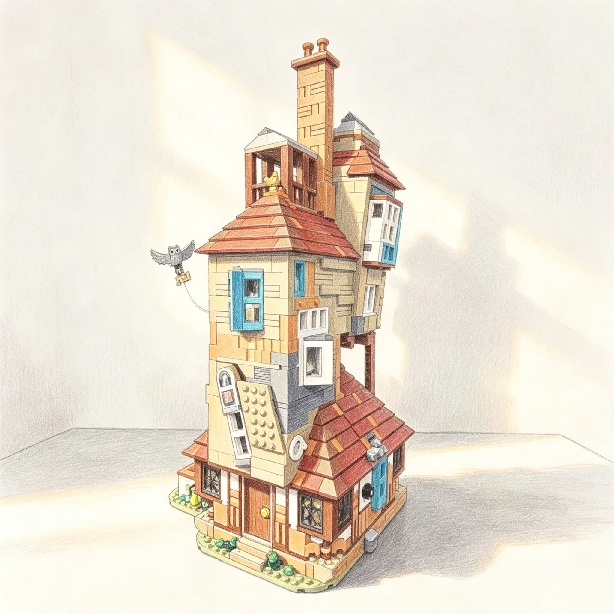 Spot New 2405 Pieces The Burrow  Model Building Brick Magic Movie Christmas Birthday Toy Home Decoration Gift