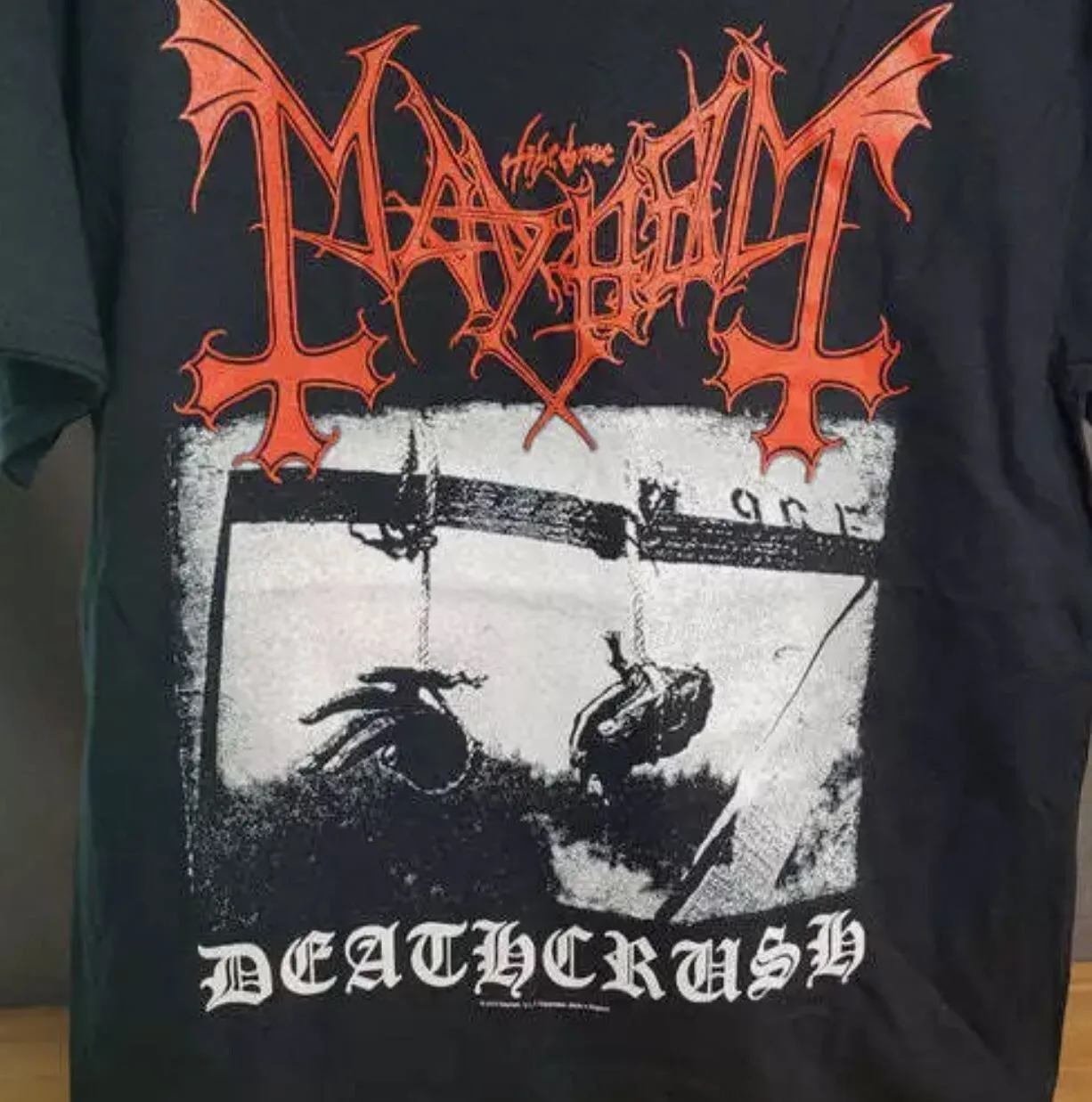 Mayhem Deathcrush Black Short Sleeve Cotton T-shirt Unisex S-5XL