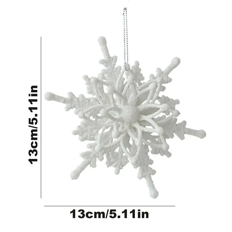Christmas Tree Hang Ornaments Snowflake Elk Design Pendant Decorations Portable Angel Wings Ornament For Ceilings Doorways