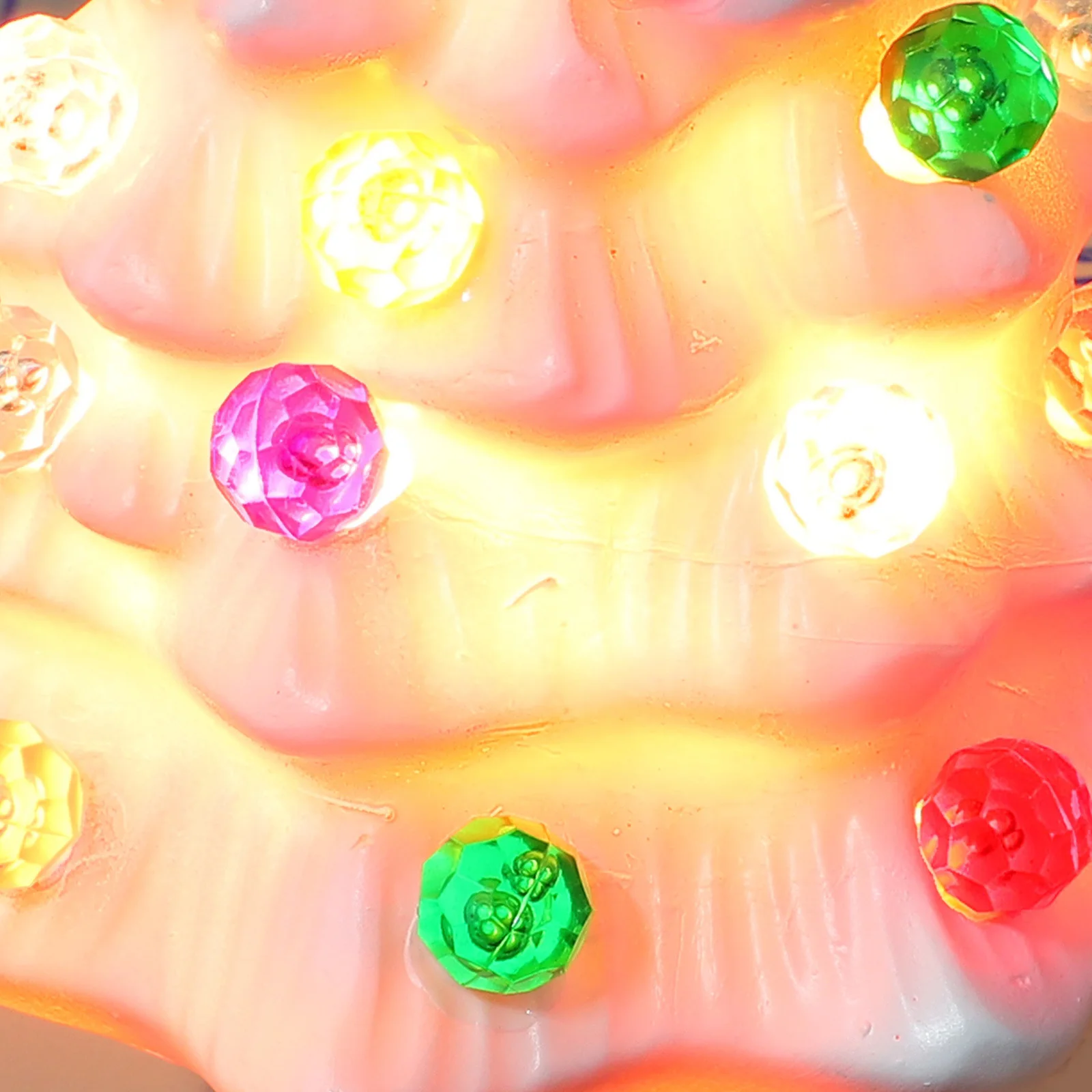 360 ° الدورية المكونات شجرة عيد الميلاد ضوء الليل الراتنج Led عطلة ديكور لينة توهج شجرة صغيرة على شكل مصباح مقاوم للماء لغرفة النوم #2