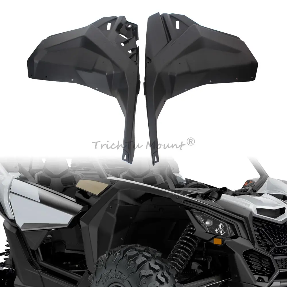 UTV Lateral Panel Cover For Can-Am Maverick X3 /Max Turbo R RR 1000R RS DS MR 2017-2020 Matte Black Left Right Front Fender Kits
