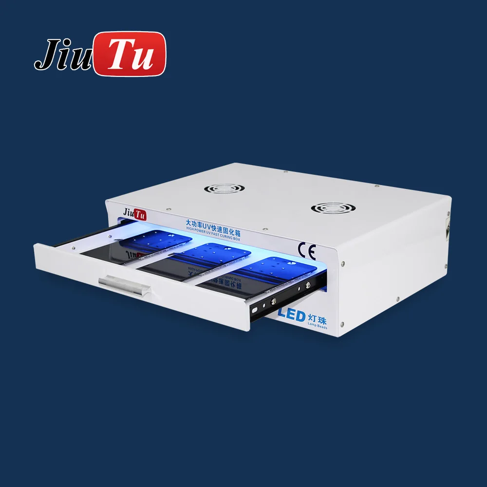 Lampu LED Kotak Pengawetan UV Kecil untuk Ponsel Pintar Kaca Depan Perbaikan Layar LCD Datar dan Melengkung