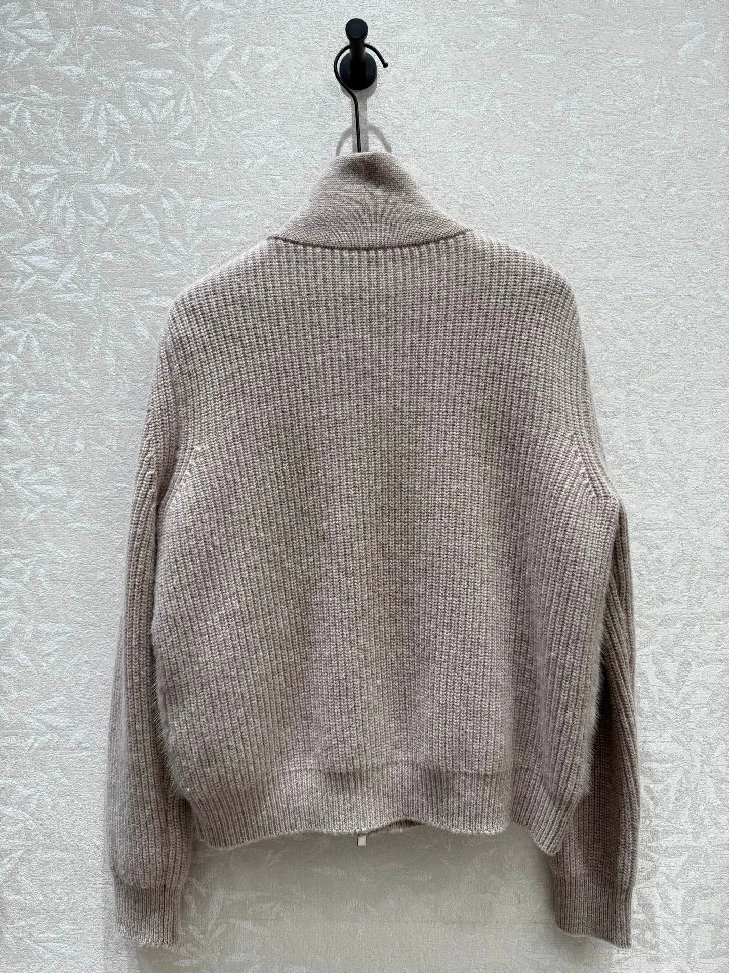 2026 Autumn/Winter New Women's Mink Fur Patchwork Knitted Jacket Casual Knitted Cardigan High-Quality Simple Versatile
