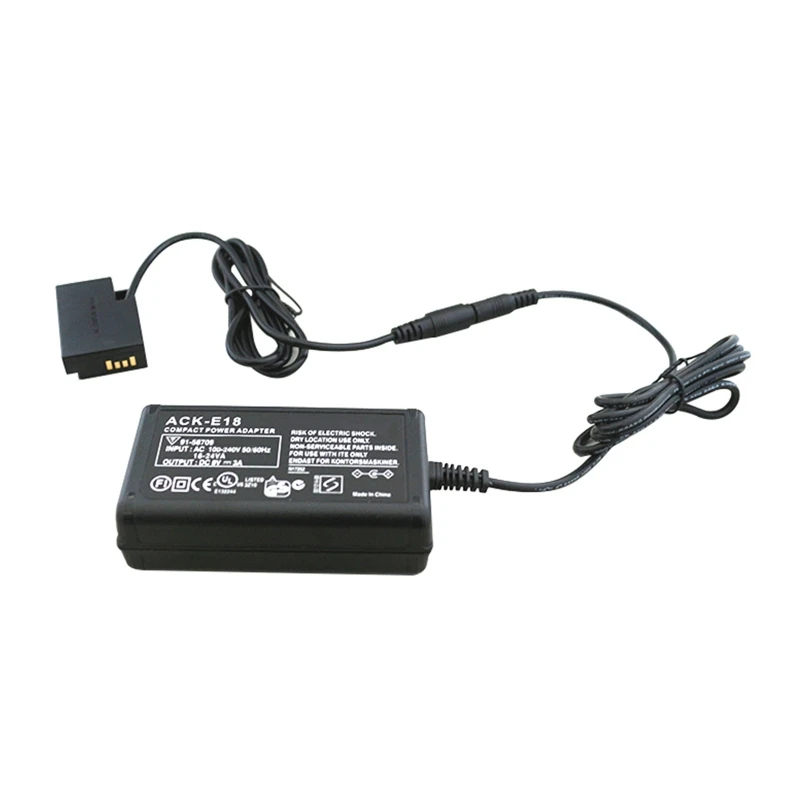 ACK-E18 AC Power Adapter (LP-E17) DR-E18 Batterie Adapter Kit für SL2 SL3 T6i T6S T7i T8i 750D 760D 800D 200D 77D Kamera