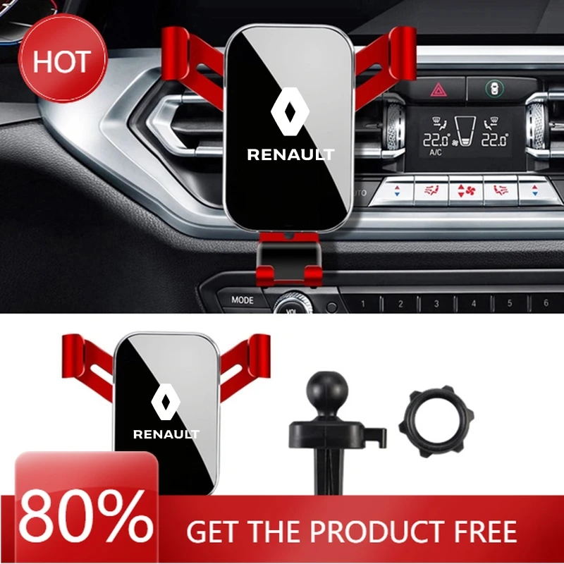 

2026 Горячие колпаки для ступиц Renault, универсальный гравитационный автоматический держатель для телефона, автомобильный зажим для вентиляционного отверстия, крепление для мобильного телефона Renault Grand Scenic 4 XMOD