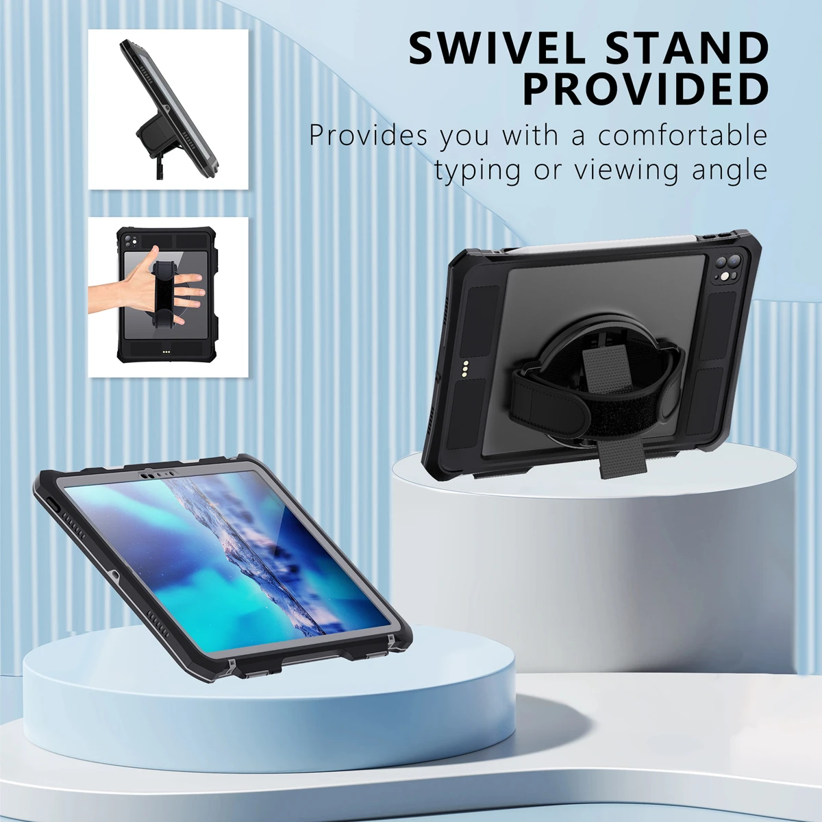 IP68 wodoodporne etui do iPad Pro 11 2024 M4 Air 11 Air 6 5 4 Mini 6 pyłoszczelne etui ochronne na iPad 9.7 10 10.2 10.5 — zdjęcie produktu 4