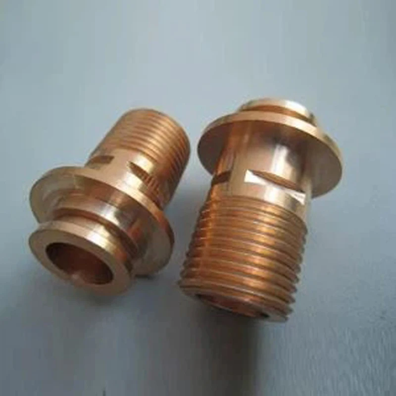 Custom CNC Machined Bronze Turning Parts with Knurling Precision Brass Sleeve Fittings for Mechanical Applications